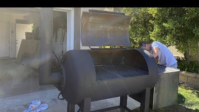 'DIY Giant Offset Smoker build'