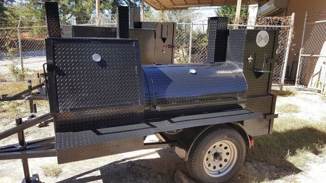 'Mini HogZilla BBQ Smoker Catering Food Truck Business Grill Pit master Tailgate FOR SALE Smoker'