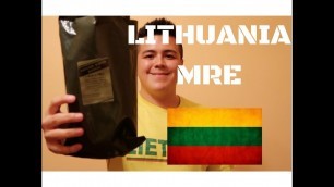 'LITHUANIAN Food Test: Military Ration MRE | Lietuviško Maisto Testas'