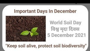 'World Soil Day | International Union of Soil Sciences | Food and Agriculture Organization-FAO | fact'