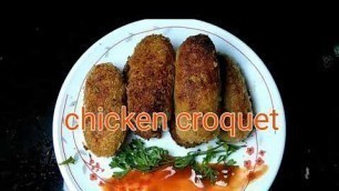 'Unique chicken croquet recipe'