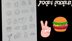 'Doodle art | foody doodles |cute food icon | doodle drawings | for beginners |'