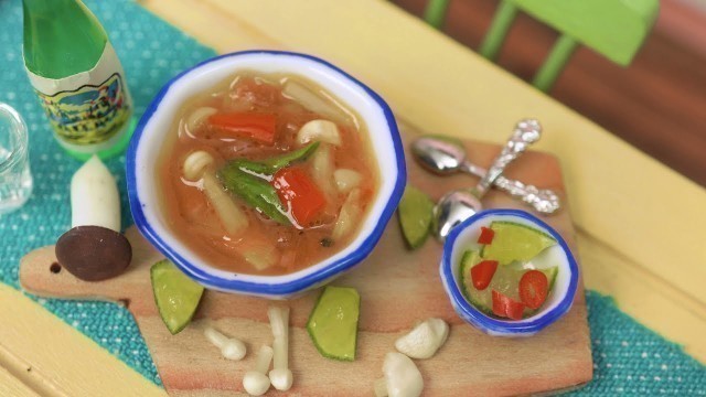 'Vegan Thai Tom Yum Soup – Tiny Kitchen | ASMR Miniature Cooking Mini Food'