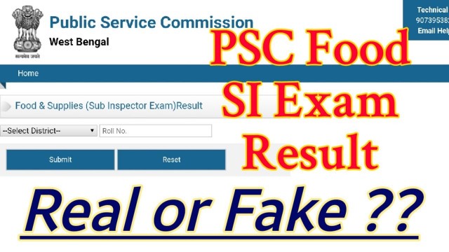 'PSC Food SI Exam Result Published in Fake Website'