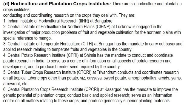 'National and international agriculture organizations and research institutes'