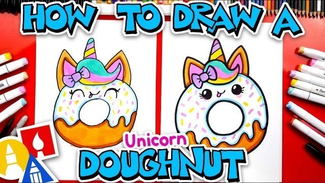 'How To Draw A Cute Unicorn Doughnut'