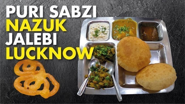 'Special Jalebi | Aloo Puri | Netram Ajay Kumar | Aminabad | Lucknow | Street Food'