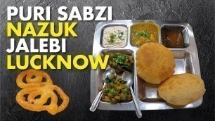 'Special Jalebi | Aloo Puri | Netram Ajay Kumar | Aminabad | Lucknow | Street Food'