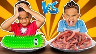 'SQUISHY FOOD VS REAL FOOD CHALLENGE 2'