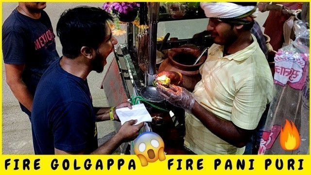 'Fire GolGappa in Lucknow | Fire Pani Puri | Indian Street Food'