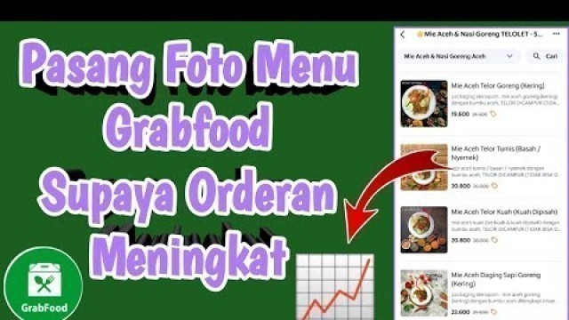 'Cara Pasang Foto Menu Grabfood'