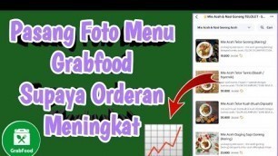 'Cara Pasang Foto Menu Grabfood'