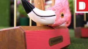 'On The Lawn at Chambord\'s Absurd Flamingo Croquet Club'