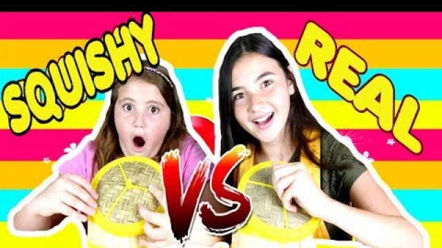 'SQUISHY FOOD VS  REAL FOOD  CHALLENGE by Marghe Giulia Kawaii'