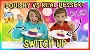 'SQUISHY VS REAL DESSERT CHALLENGE | We Are The Davises'