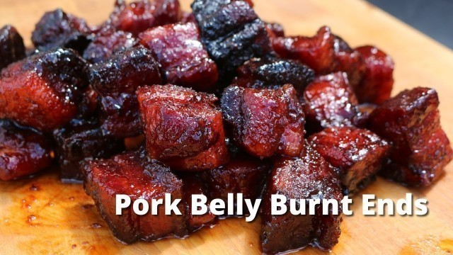 'Pork Belly Burnt Ends | Smoked Pork Belly Burnt Ends on UDS Smoker'