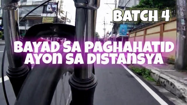 'FOODPANDA BIKER/CYCLIST VLOG 046 | DELIVERY FEE AYON SA DISTANSYA | BATCH 4 FOODPANDA BIKER'