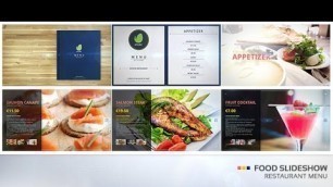 'Food Slideshow - Restaurant Menu | After Effects template'