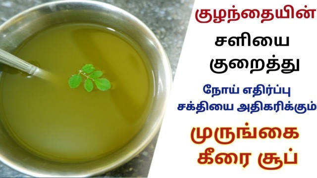 'முருங்கை கீரை சூப் | Drumstick Leaves Soup in Tamil | Soup For Babies | Homely Princess'