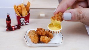 'So Crispy KFC Popcorn Chicken - ASMR Miniature Cooking Mini Food 1'