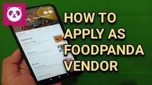 'How To Apply As Foodpanda Vendor (TAGALOG)'