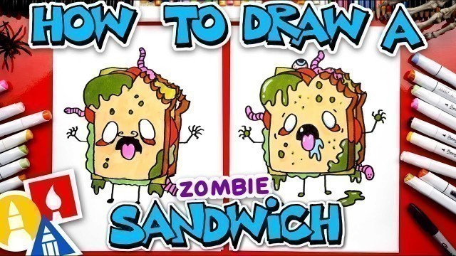 'How To Draw A Funny Zombie Sandwich'