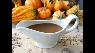 'Turkey Gravy with Porcini Mushrooms and Marsala Wine - Make-Ahead Thanksgiving Turkey Gravy Recipe'