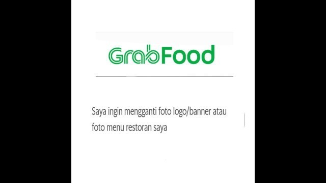 'Cara mengganti poto logo banner grabfood merchant'