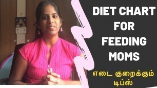 'Diet Plan for Breastfeeding Moms to Reduce Weight | தாய்பால் கொடுக்கும் தாய்மார்களுக்கு டயட் சார்ட்'