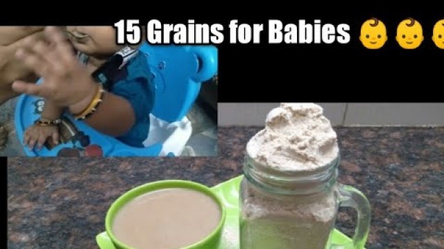 '#Baby#Food#Recipe 9 Month Baby Healthy Food15Grains Include||in Tamil|| 9 மாத குழந்தை சத்து உணவு148'