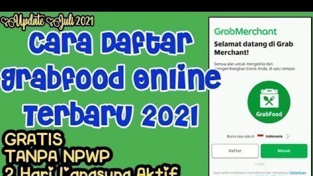 'Cara Daftar Grabfood Terbaru 2021 || TERLENGKAP ANTI GAGAL‼️'