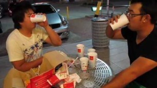 'Man vs. Food - 2 asians, 2 McDonalds Family Dinner Boxes - Part 2/3'