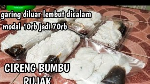 'IDE BISNIS JUAL CIRENG BUMBU RUJAK bisa frozen modal 10rb jadi 70rb'