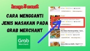 'CARA MENGUBAH KATEGORI JENIS MASAKAN PADA GRAB MERCHANT | GRAB FOOD'