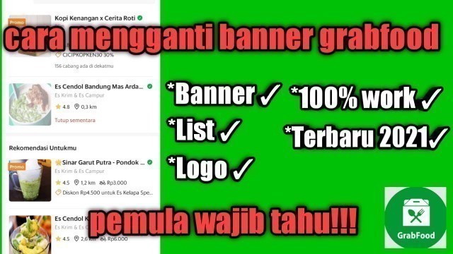 'Cara mengganti banner grabfood - cara mengganti foto banner grabfood'