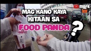 '3Hours 3Hours Part-time Juty Sa Food Panda | Magkano Kinita Ko | MDFKTV'