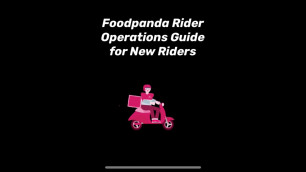 'Foodpanda Rider Operations Guide For Beginners / New Rider Tutorial and tips'