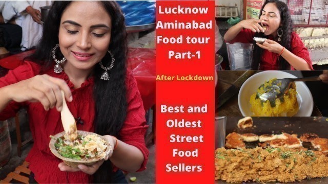 'Aminabad Street Food Tour After Lockdown | Best Food Sellers in Aminabad Lucknow | simply shilpi |'