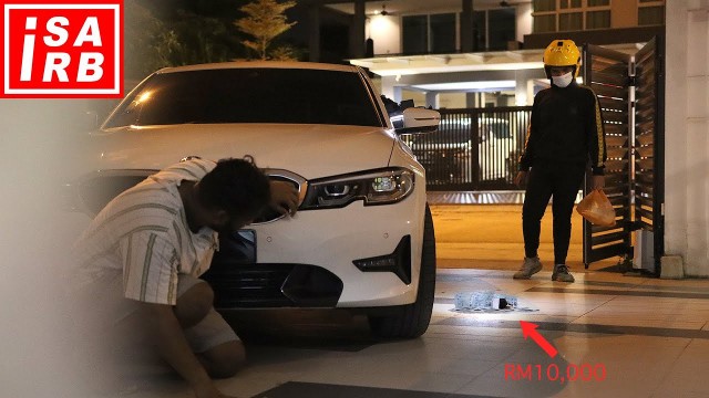 'Letak RM10,000 tepi kerete, Food Panda CURI atau TIDAK !? - Social Experiment'