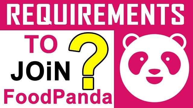 'Requirements To Join Foodpanda | How To Join Foodpanda Rider'