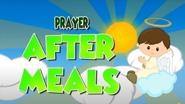 'Prayer After Meals with Lyrics | Catholic | JMTV #Prayers #Shorts'