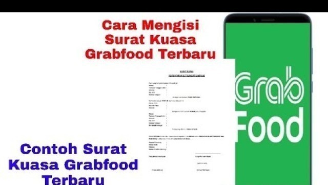 'Contoh Surat Kuasa Grabfood Terbaru'