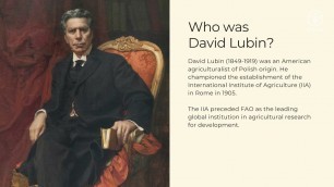 'An Introduction to David Lubin Memorial Library at FAO'