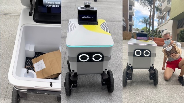 'I got my first robot food delivery'