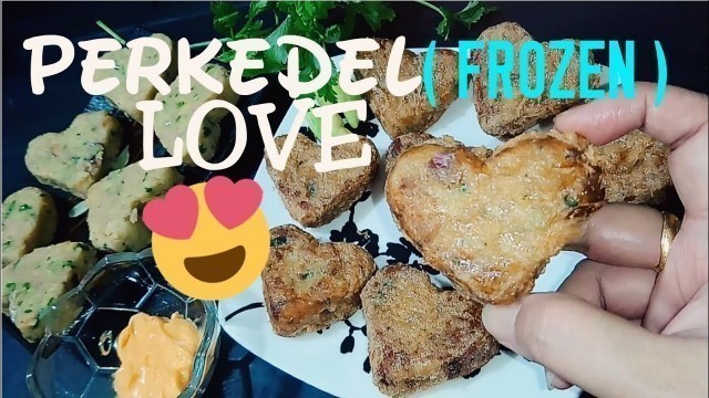 '❤️MEMBUAT PERKEDEL FROZEN \"CINTA\" / CARA MEMBUAT PERKEDEL FROZEN / RESEP PERKEDEL KENTANG ANTI GAGAL'