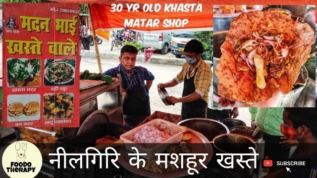 'LUCKNOW STREET FOOD || MADAN BHAI KHASTE WALE || NEELGIRI KE MASHOOR KHASTE || BEST KHASTE IN TOWN'