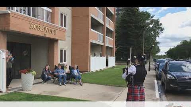 'Local Bagpiper Raising Money for Food Bank'