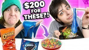 'Cash OR Trash? Testing 15 WEIRD Instagram Food Slimes Craft Kits'