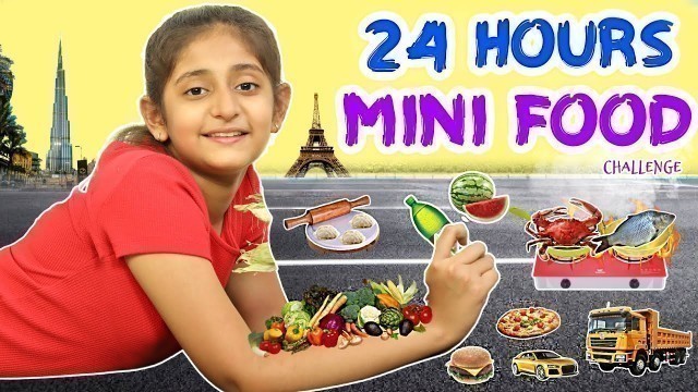 'Eating only MINI FOOD for 24 Hours | MyMissAnand'