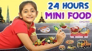 'Eating only MINI FOOD for 24 Hours | MyMissAnand'